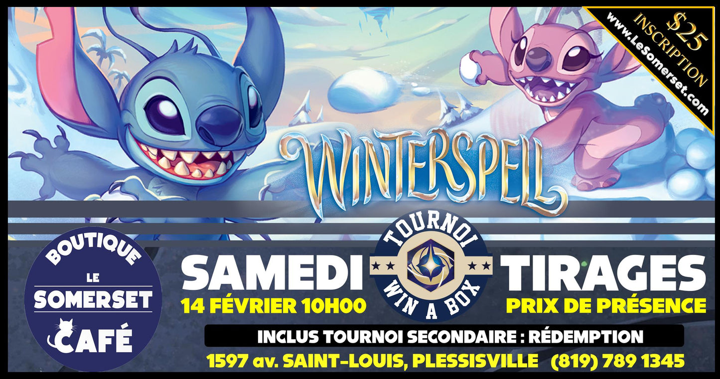 INSCRIPTION TOURNOI - DISNEY LORCANA WINTERSPELL