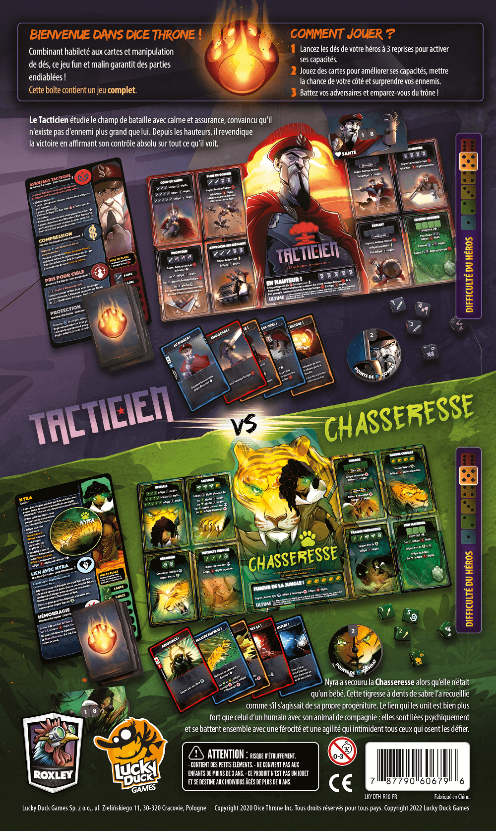 DICE THRONE - TACTICIEN VS CHASSERESSE - 2 HERO PACK - SAISON 2 - FR
