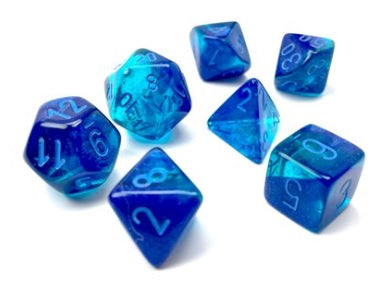 DÉS - ENS. 7 DÉS POLYÈDRE - SÉRIE GEMINI - CHESSEX