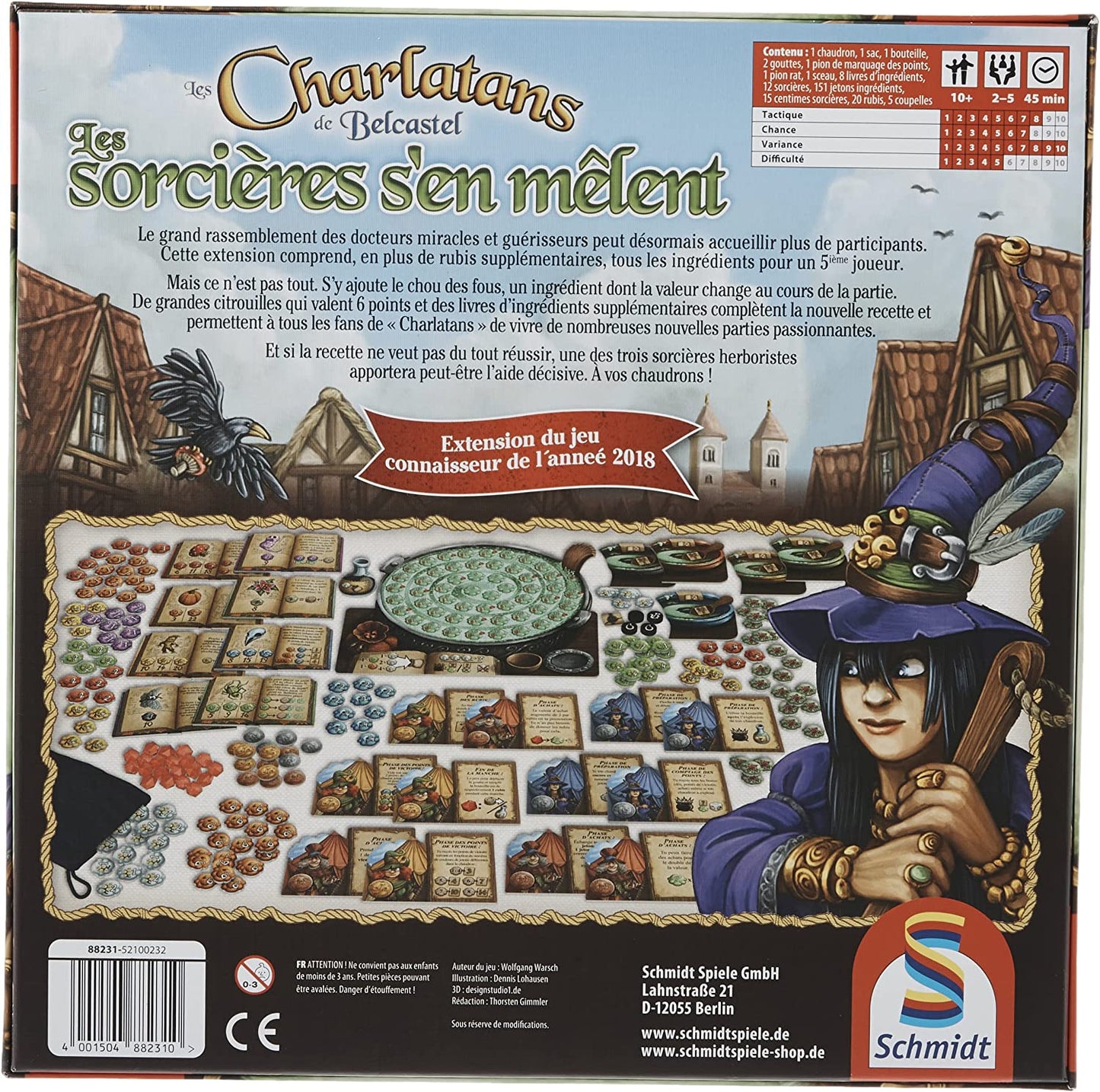 JEU DE SOCIÉTÉ - LES CHARLATANS DE BELCASTEL - LES SORCIÈRES S'EN MÊLENT - VERSION FRANCAISE