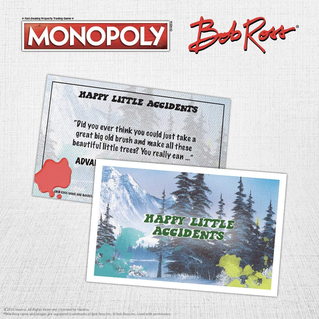 JEU DE SOCIÉTÉ - MONOPOLY - BOB ROSS - VERSION ANGLAISE