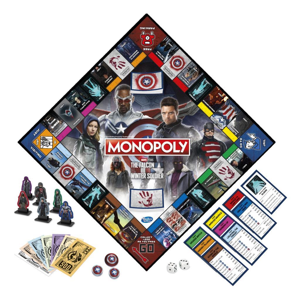 JEU DE SOCIÉTÉ - MONOPOLY - THE FALCON AND THE WINTER SOLDIER - VERSION ANGLAISE
