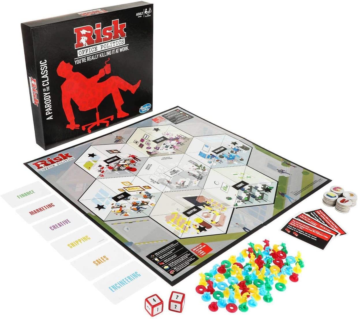 JEU DE SOCIÉTÉ - RISK - OFFICE POLITICS - VERSION ANGLAISE