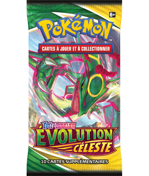 Cartes Pokémon - Épée et bouclier - Évolution Skies (Paquet de 10)