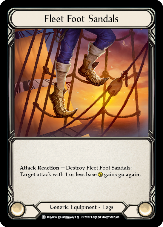 Fleet Foot Sandals [BEN006] (Outsiders Benji Blitz Deck)