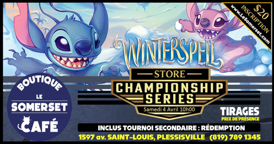 INSCRIPTION TOURNOI - CHAMPIONNAT DISNEY LORCANA WINTERSPELL - 4 AVRIL 2026