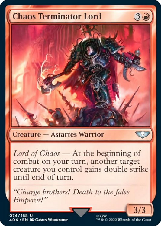 Chaos Terminator Lord (Surge Foil) [Warhammer 40,000]