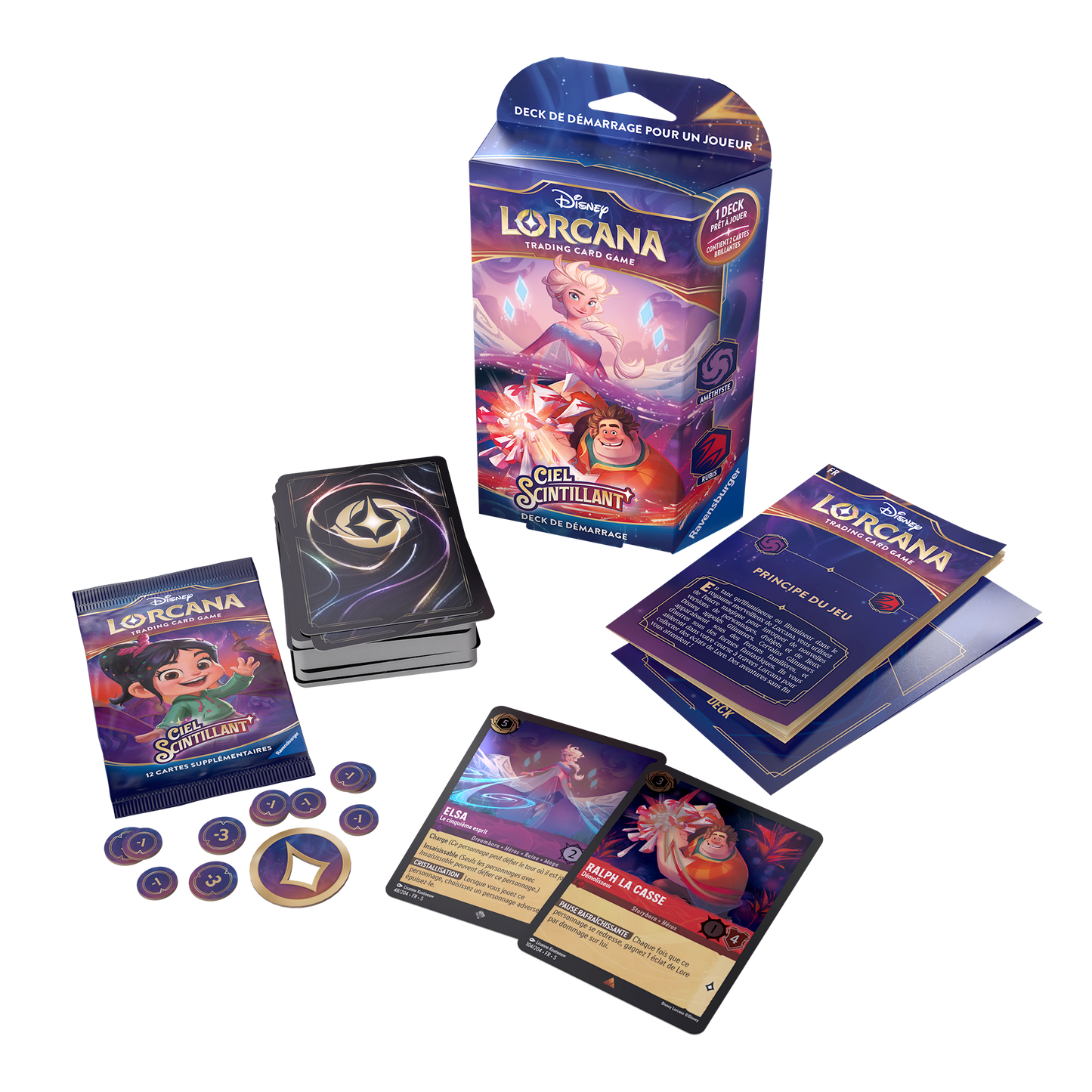 LORCANA - SHIMMERING SKIES - STARTER DECK - FR - CIEL SCINTILLANT