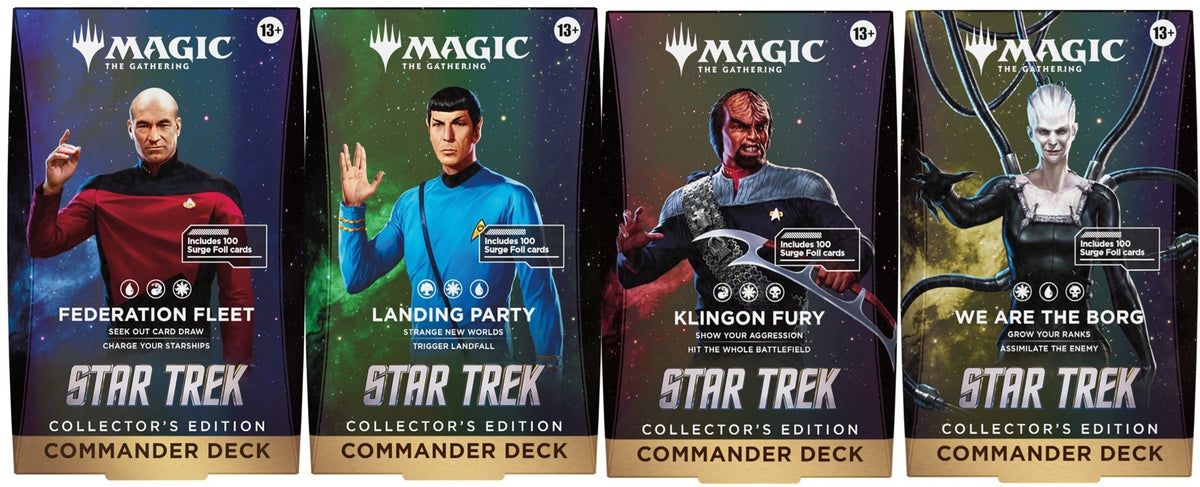 MAGIC THE GATHERING - STAR TREK - COLLECTOR'S EDITION COMMANDER DECK BUNDLE