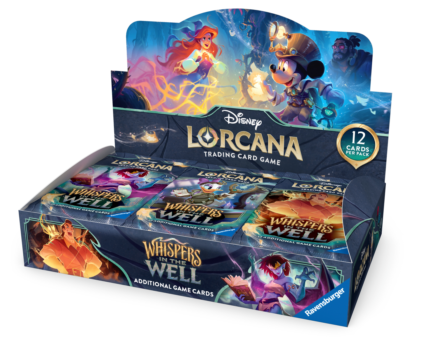 LORCANA - WHISPERS IN THE WELL - CASE OF 4 BOOSTER BOX DISPLAY - ENG