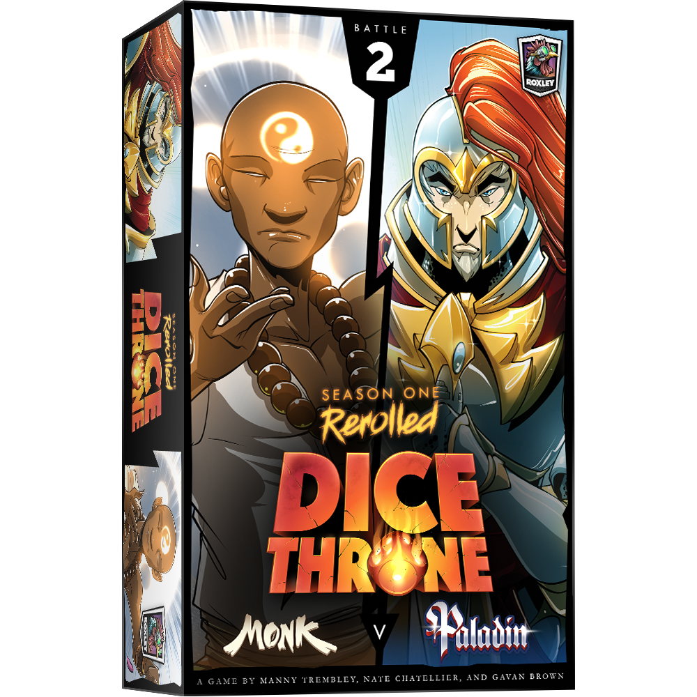 DICE THRONE - MOINE VS PALADIN - 2 HERO PACK - SAISON 1 - FR