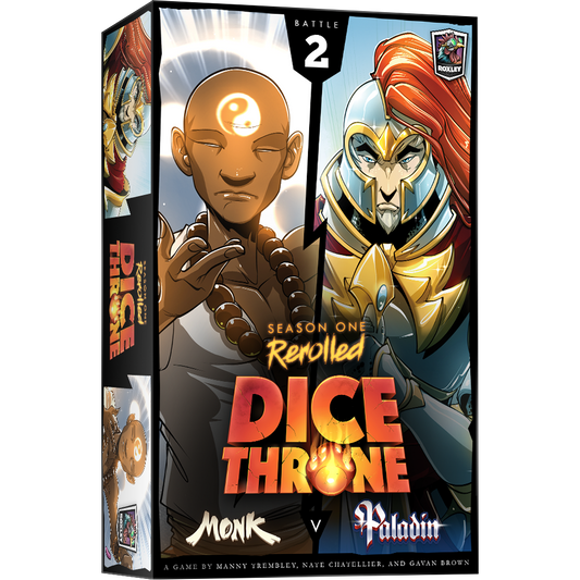 DICE THRONE - MOINE VS PALADIN - 2 HERO PACK - SAISON 1 - FR