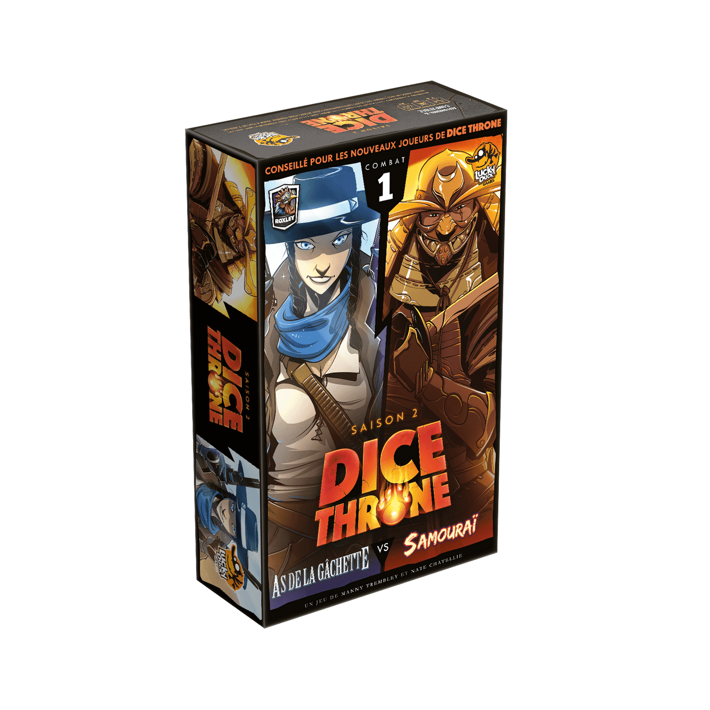 DICE THRONE - AS DE LA GÂCHETTE VS SAMOURAI - 2 HERO PACK - SAISON 2 - FR