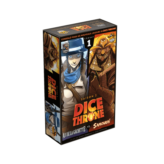 DICE THRONE - AS DE LA GÂCHETTE VS SAMOURAI - 2 HERO PACK - SAISON 2 - FR