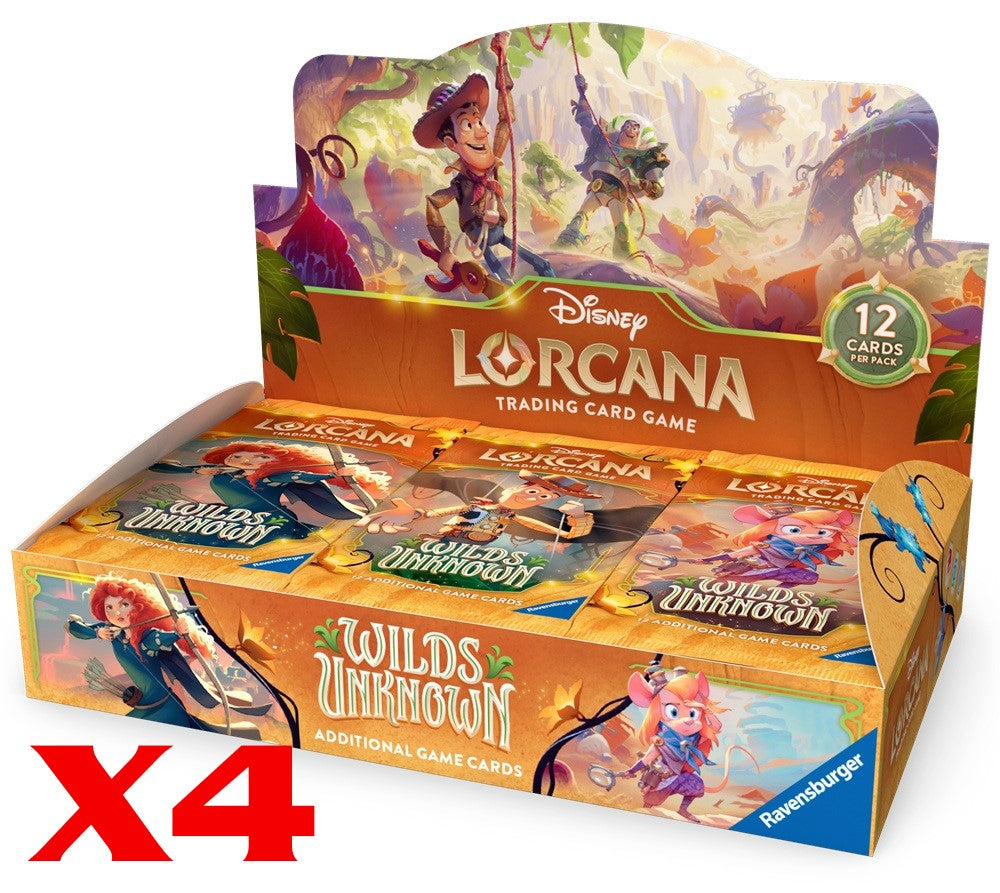 LORCANA - WILDS UNKNOWN - CASE OF 4 BOOSTER BOX DISPLAY - ENG