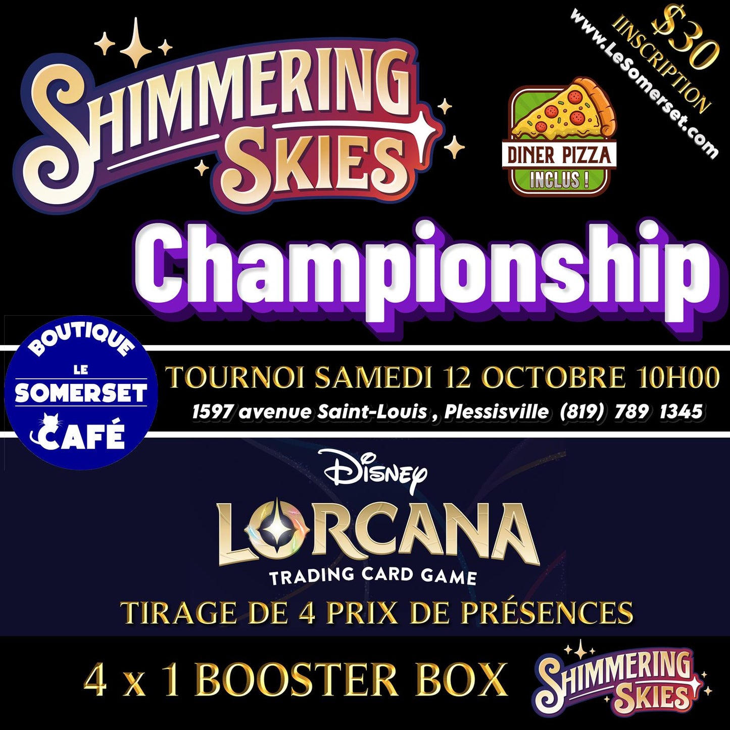 INSCRIPTION TOURNOI - DISNEY LORCANA SHIMMERING SKIES CHAMPIONSHIP - 12 OCTOBRE 2024