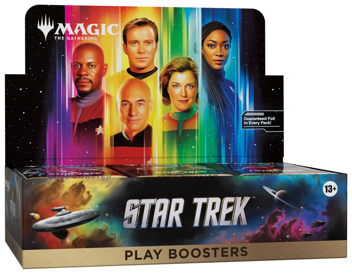 MAGIC THE GATHERING - STAR TREK - PLAY BOOSTER BOX DISPLAY