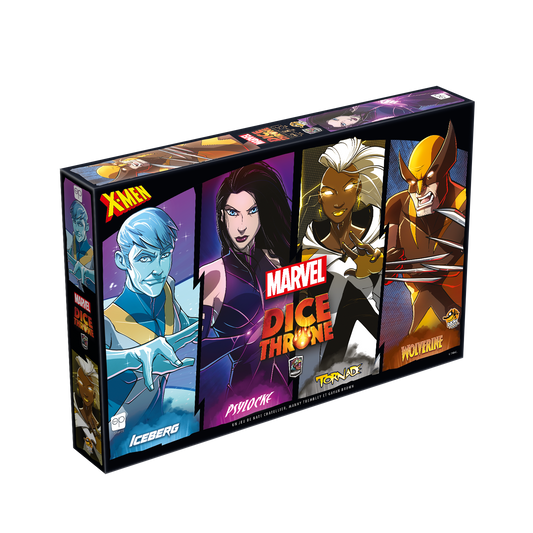 DICE THRONE - MARVEL X-MEN - ICE MAN VS PSYLOCKE VS STORM VS WOLVERINE - 4 HERO PACK - FR