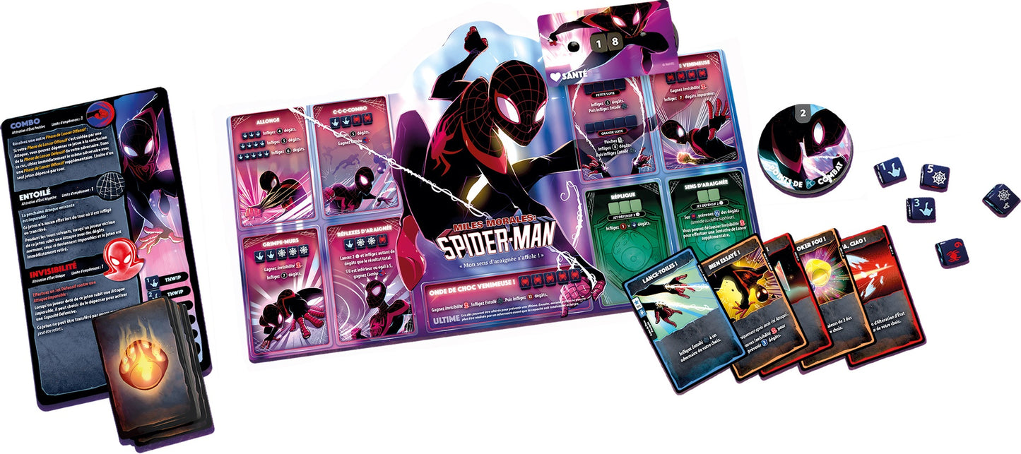 DICE THRONE - MARVEL X-MEN - SCARLET WITCH VS THOR VS LOKI VS SPIDER-MAN - 4 HERO PACK - FR