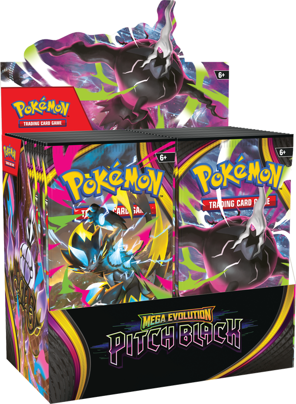 POKÉMON - MEGA EVOLUTION - PITCH BLACK - BOOSTER BOX DISPLAY