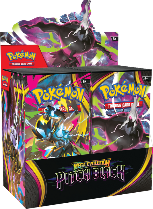 POKÉMON - MEGA EVOLUTION - PITCH BLACK - BOOSTER BOX DISPLAY
