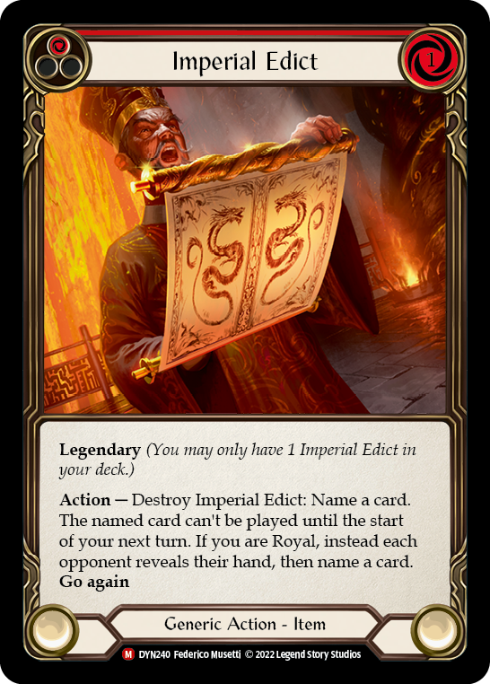 Imperial Edict [DYN240] (Dynasty)  Rainbow Foil