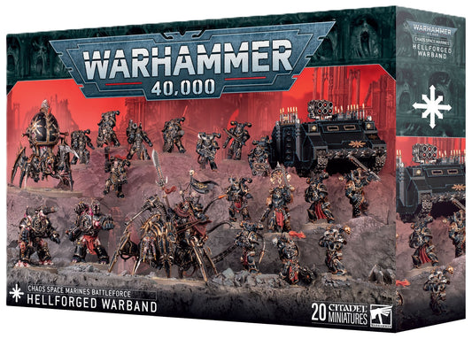 WARHAMMER - 40,000 - CHAOS SPACE MARINES: HELLFORGED WARBAND - BATTLEFORCE