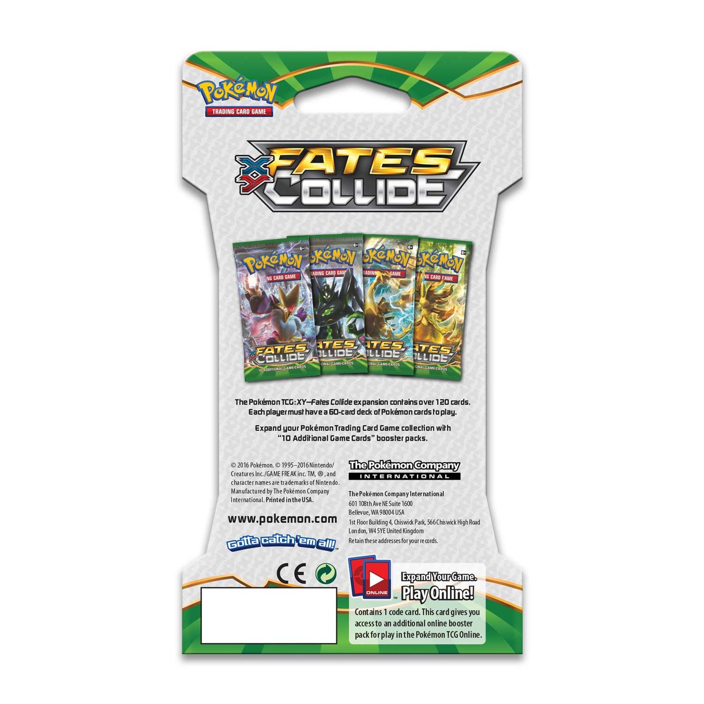POKÉMON - FATES COLLIDE - BOOSTER PACK BLISTER / SLEEVED - XY