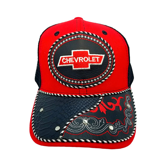 CASQUETTE - COUNTRY URBAIN - 39 - CHEVROLET - CARDINAL ET NOIRE