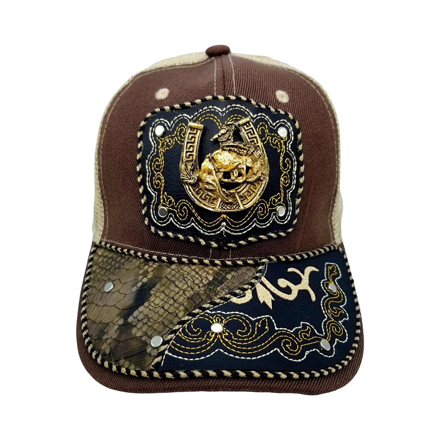 CASQUETTE - COUNTRY URBAIN - 3 - COWBOY RODEO CHEVAL - TERRA ET BLANCHE