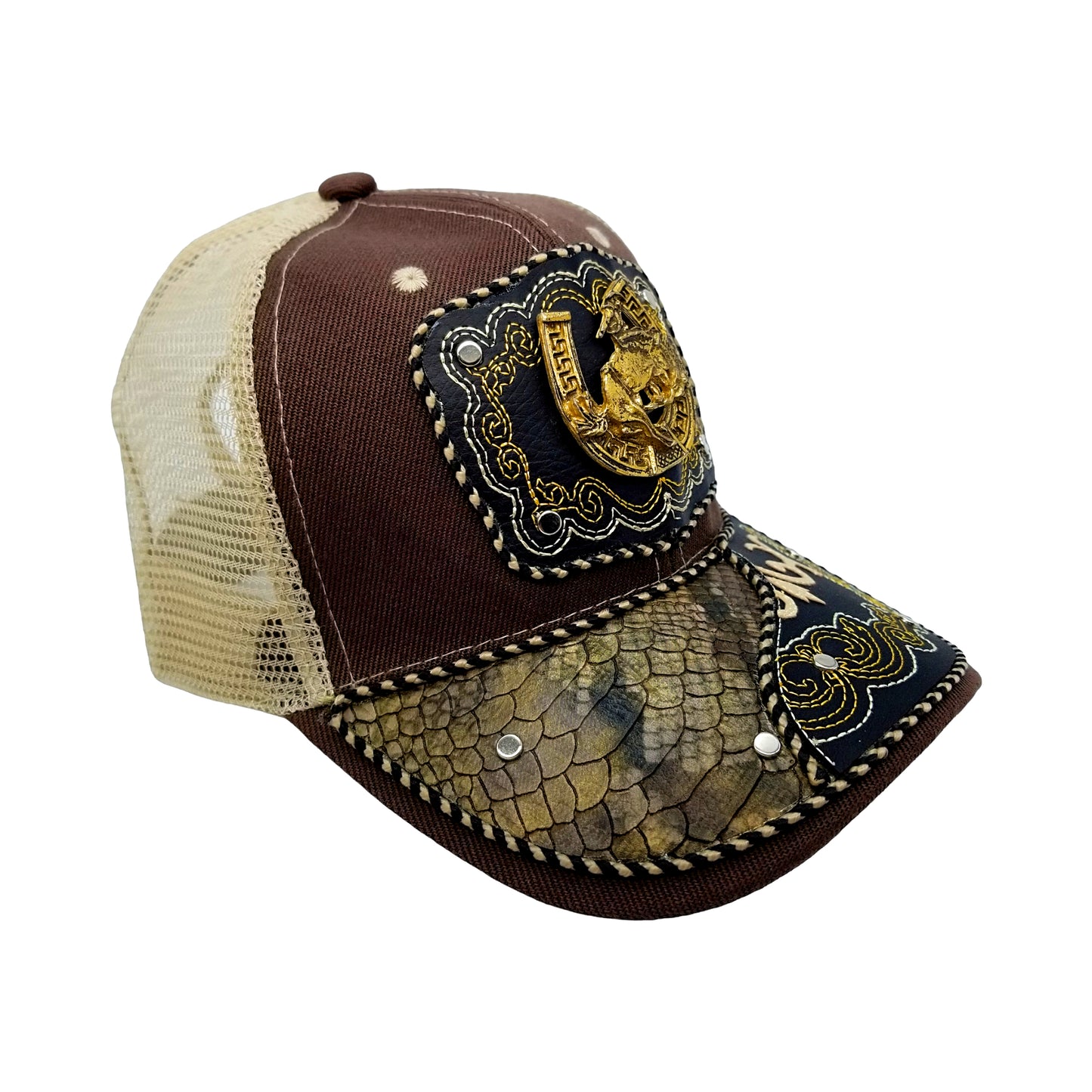 CASQUETTE - COUNTRY URBAIN - 3 - COWBOY RODEO CHEVAL - TERRA ET BLANCHE