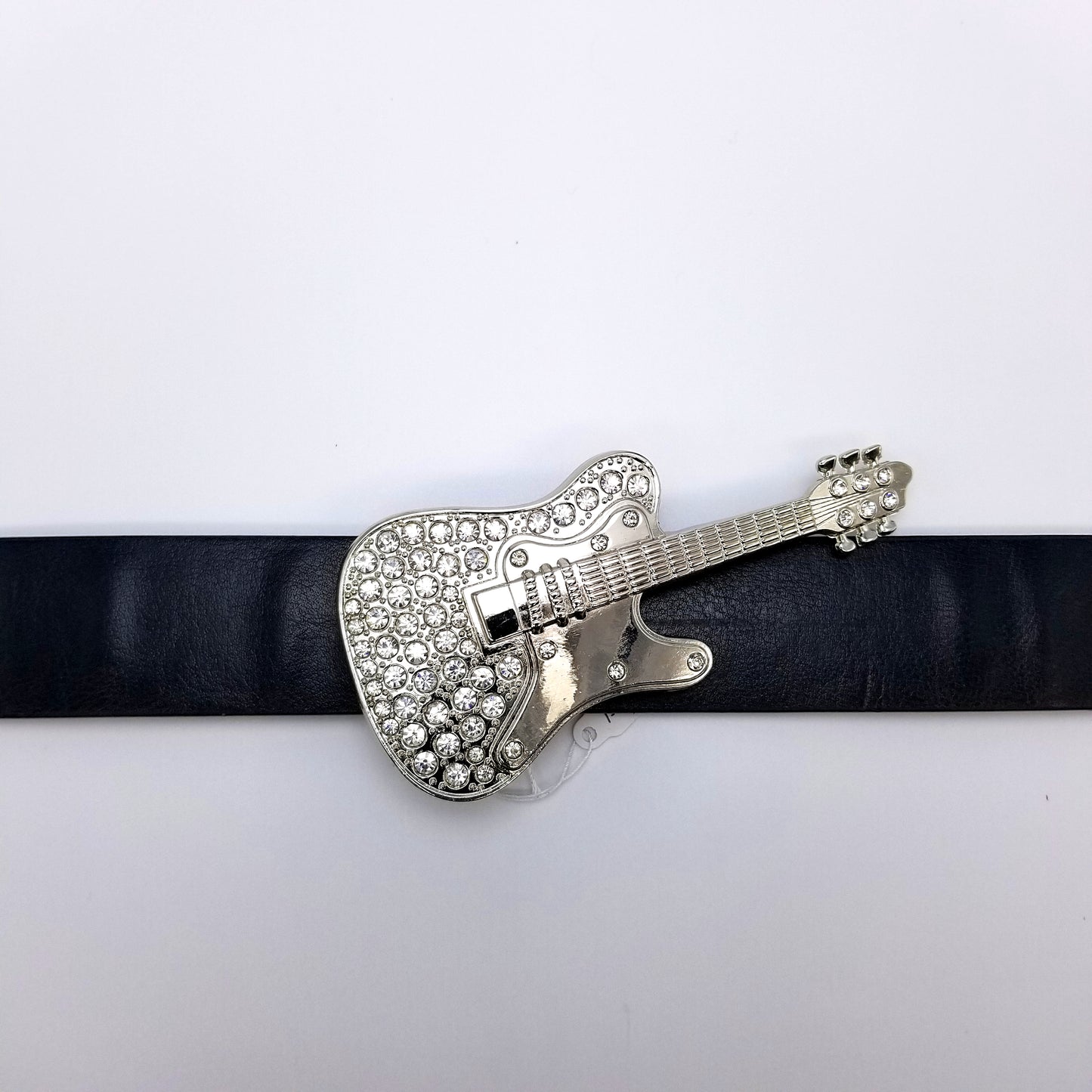 BOUCLE DE CEINTURE - MUSIQUE - GUITARE AVEC PIERRES CZ - 53