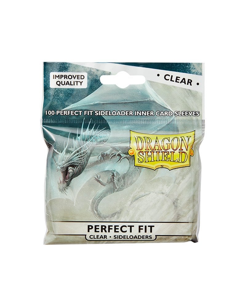 DRAGON SHIELD - PERFECT FIT - SIDELOADER - CLEAR 100 CARD SLEEVES / 100 POCHETTES CARTES CLAIRES