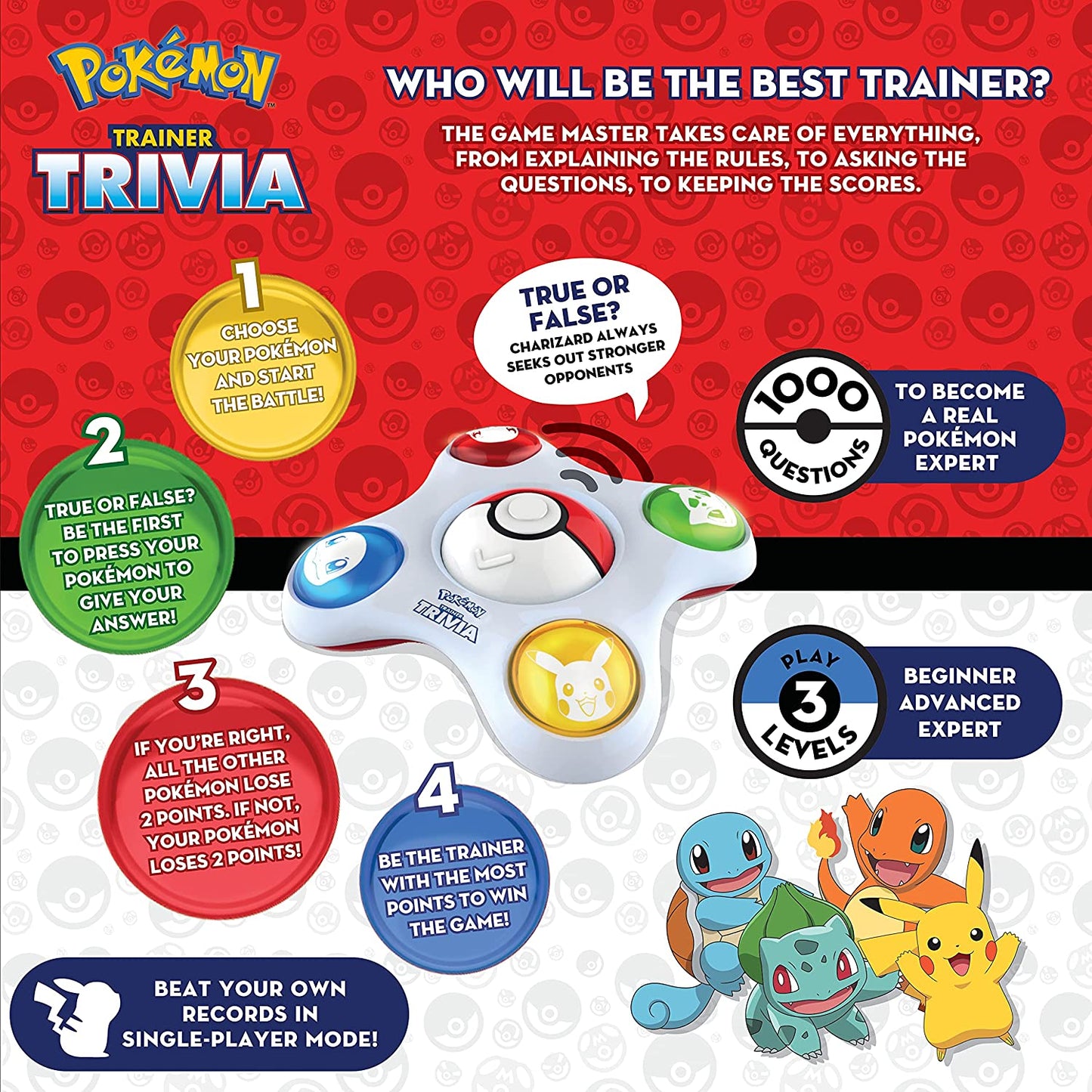 JEU - ZANZOON - POKÉMON TRAINER TRIVIA - VERSION ANGLAISE