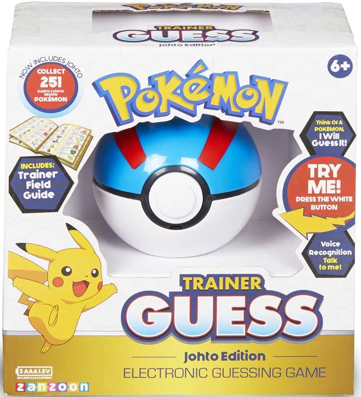 JEU - ZANZOON - POKÉMON TRAINER GUESS - JOHTO EDITION - VERSION ANGLAISE