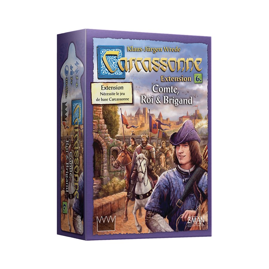 JEU DE SOCIÉTÉ - CARCASSONNE - EXTENSION 6 COMTE ROI & BRIGAND - VERSION FRANCAISE