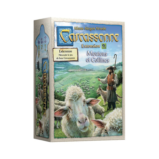 JEU DE SOCIÉTÉ - CARCASSONNE - EXTENSION 9 MOUTONS ET COLLINES - VERSION FRANCAISE