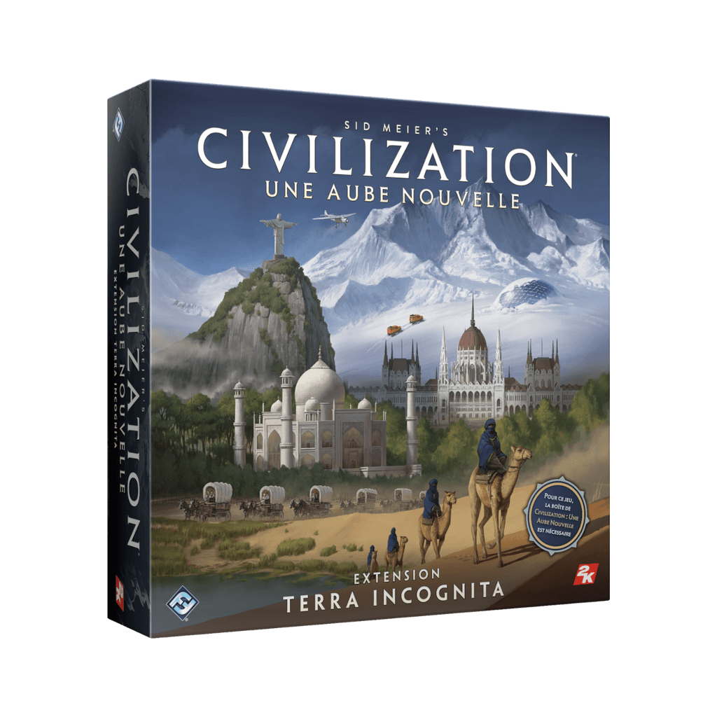 JEU DE SOCIÉTÉ - CIVILIZATION - EXTENSION TERRA INCOGNITA - UNE AUBE NOUVELLE - VERSION FRANCAISE