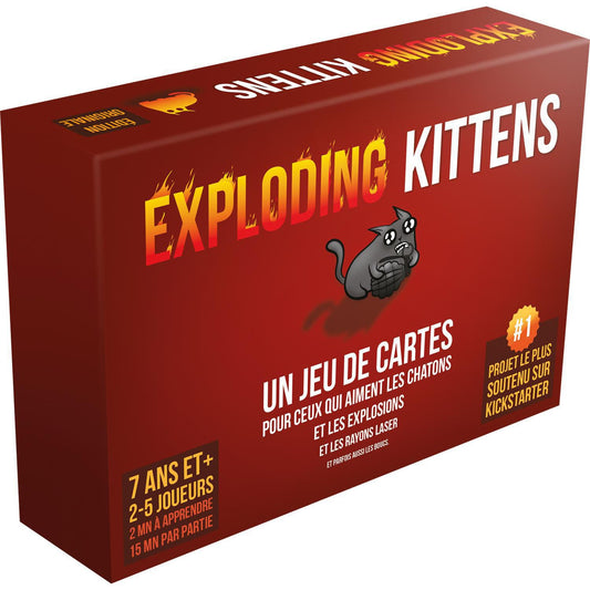 JEU DE SOCIÉTÉ - EXPLODING KITTENS - EDITION ORIGINALE - VERSION FRANCAISE