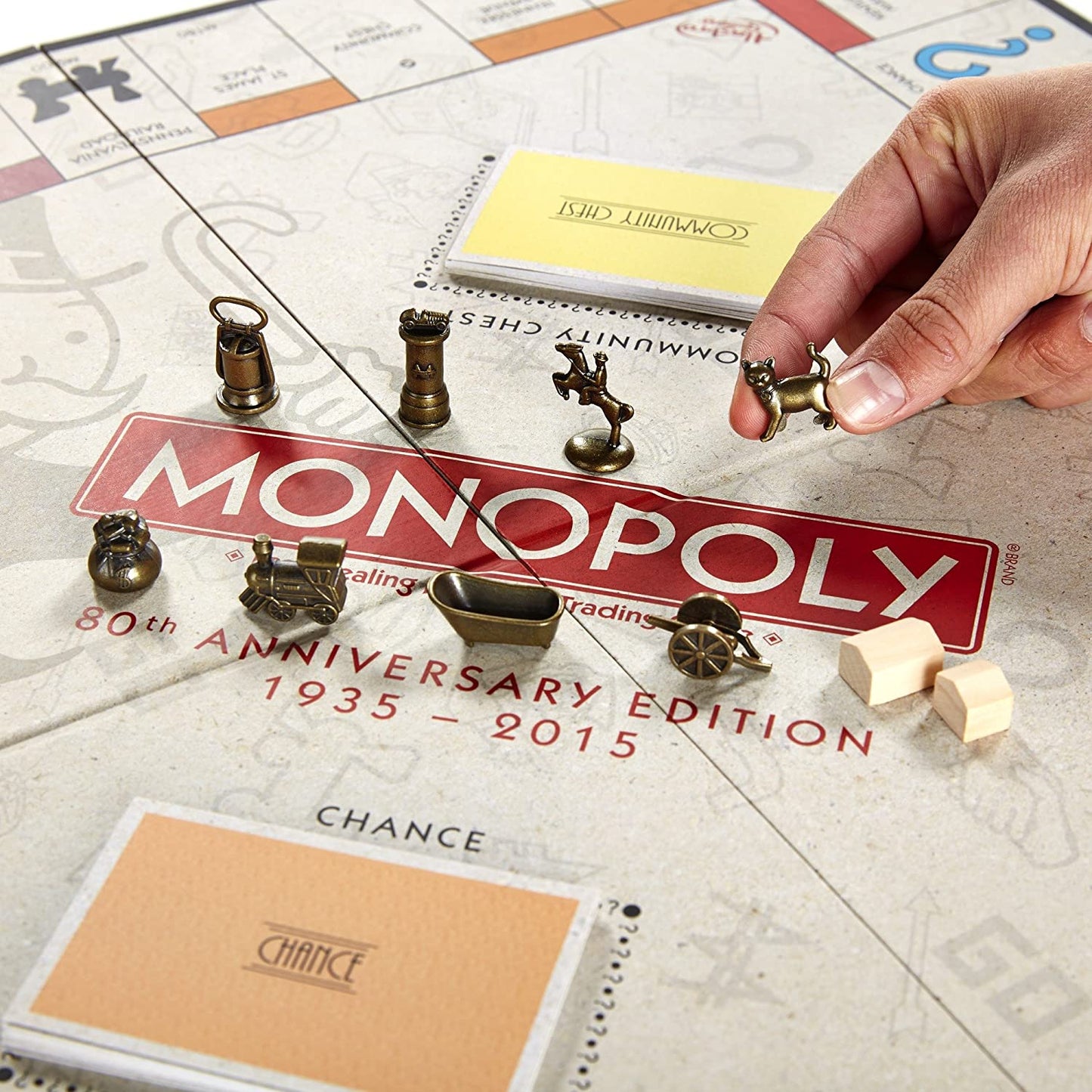 JEU DE SOCIÉTÉ - MONOPOLY - 80th ANNIVERSARY EDITION - 2015 - VERSION ANGLAISE