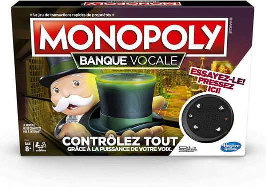 JEU DE SOCIÉTÉ - MONOPOLY - BANQUE VOCALE - VERSION FRANCAISE