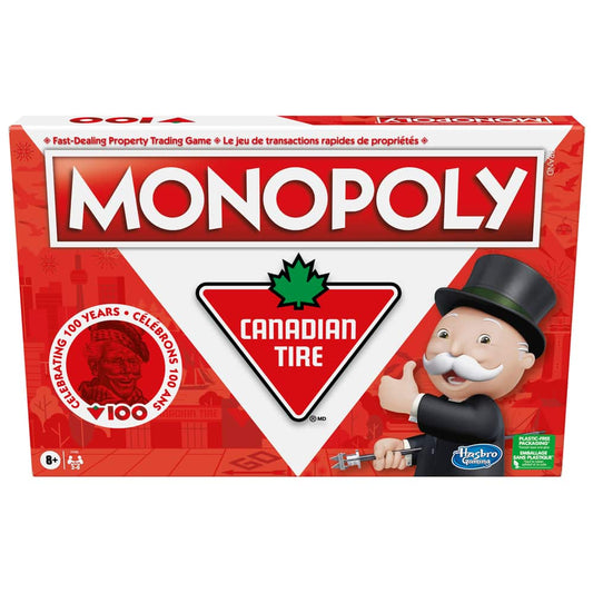 JEU DE SOCIÉTÉ - MONOPOLY - CANADIAN TIRE 100IEM ANNIVERSAIRE - VERSION FRANCAISE (BIL)