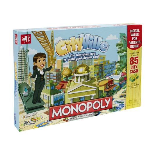 JEU DE SOCIÉTÉ - MONOPOLY - CITYVILLE - VERSION ANGLAISE