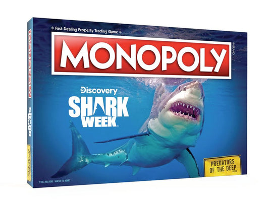 JEU DE SOCIÉTÉ - MONOPOLY - DISCOVERY SHARK WEEK - VERSION ANGLAISE