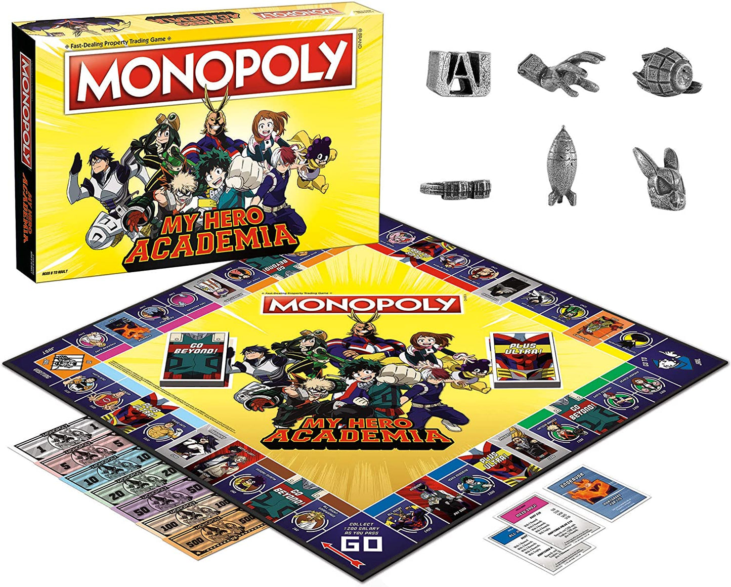 JEU DE SOCIÉTÉ - MONOPOLY - MY HERO ACADEMIA - VERSION ANGLAISE