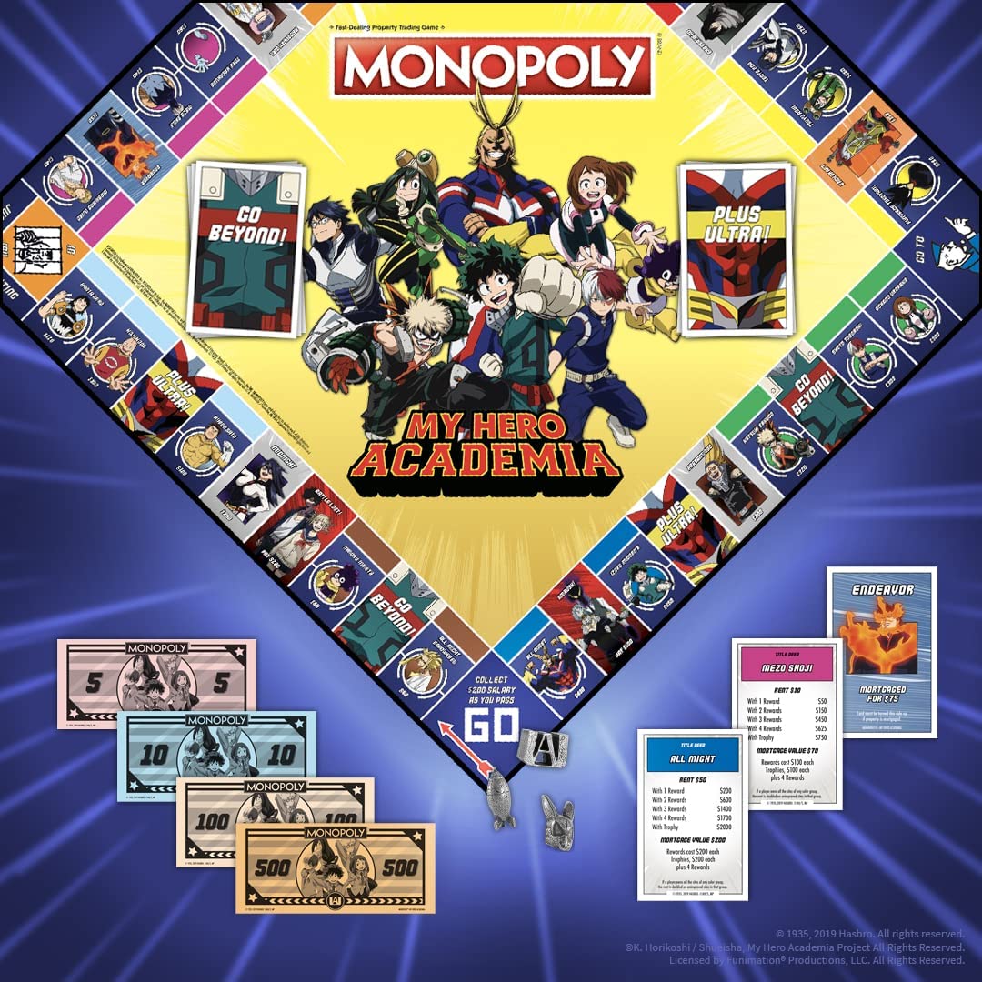 JEU DE SOCIÉTÉ - MONOPOLY - MY HERO ACADEMIA - VERSION ANGLAISE