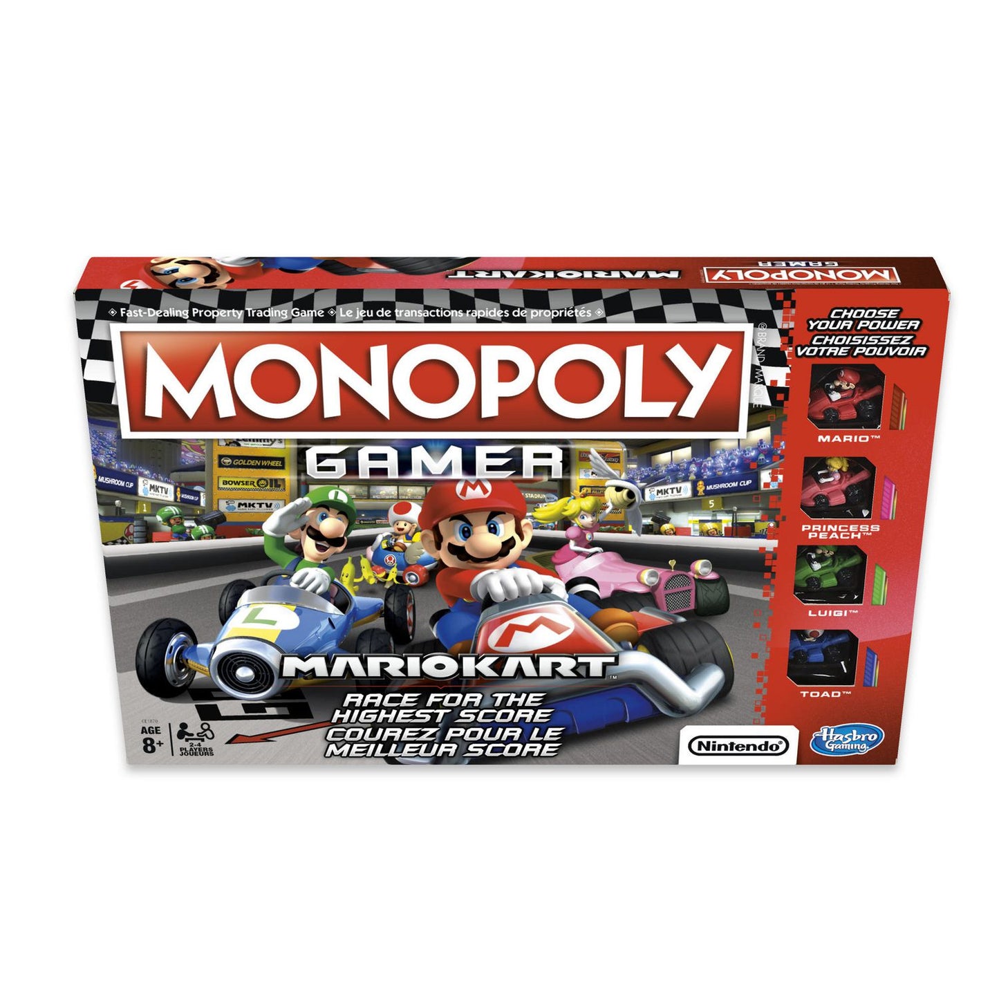 JEU DE SOCIÉTÉ - MONOPOLY - NINTENDO MARIO KART GAMER - VERSION BILINGUE