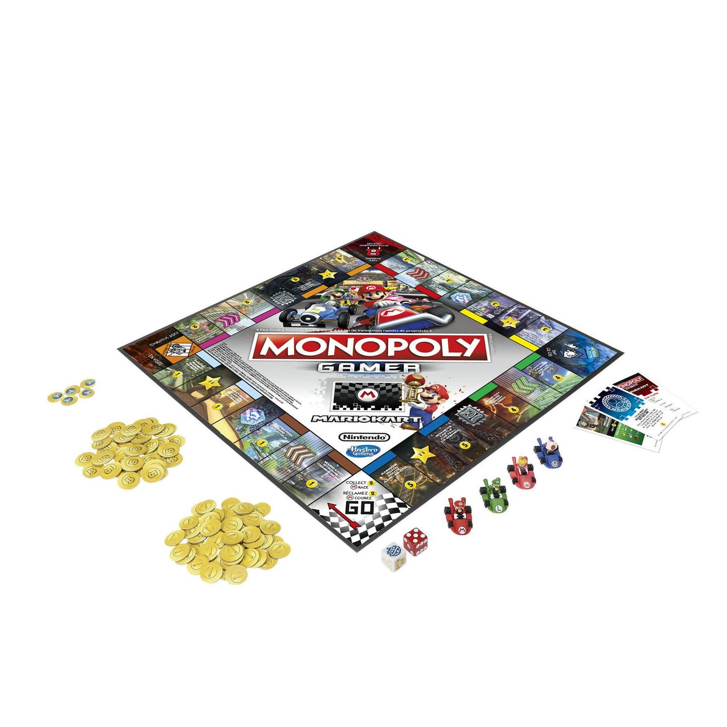 JEU DE SOCIÉTÉ - MONOPOLY - NINTENDO MARIO KART GAMER - VERSION BILINGUE