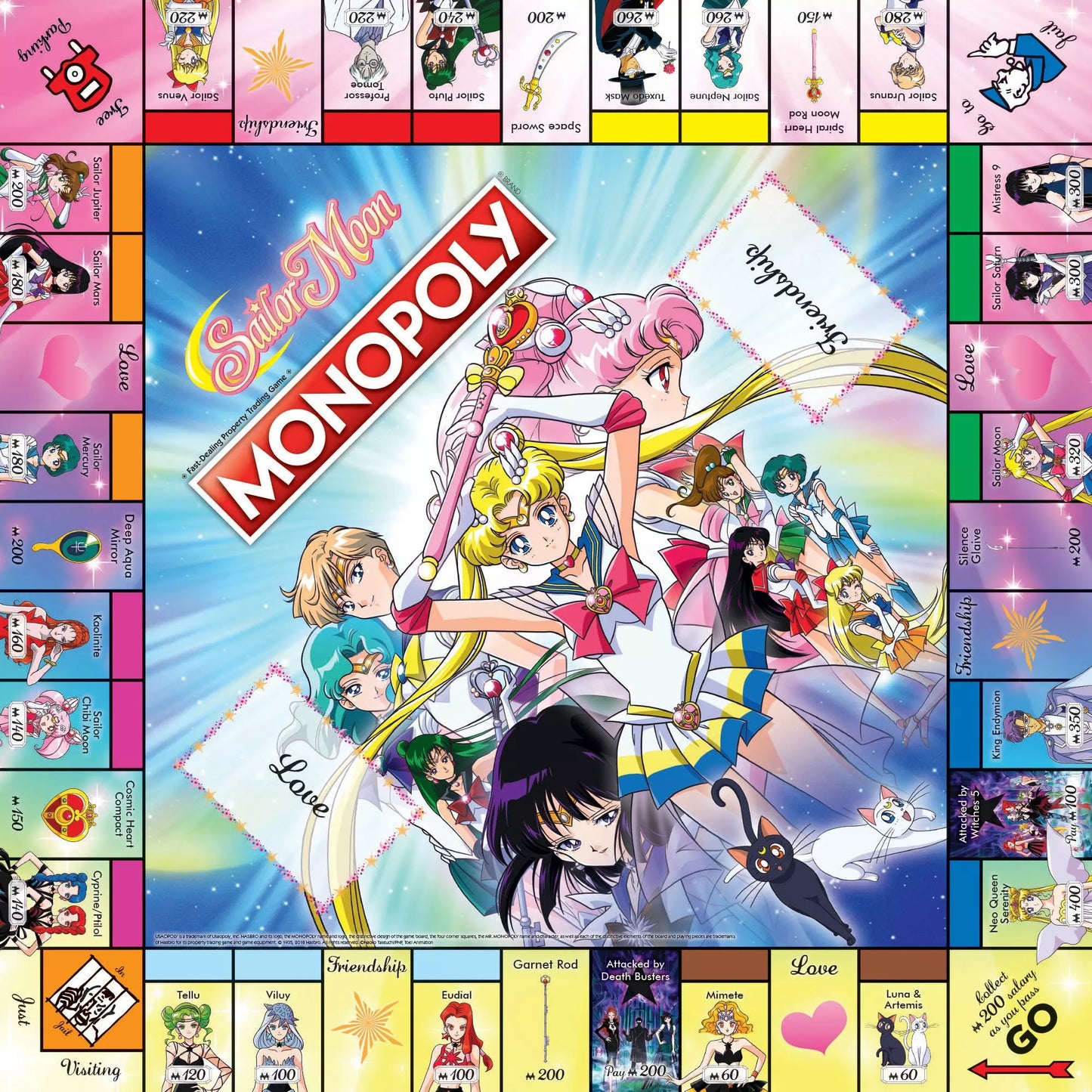 JEU DE SOCIÉTÉ - MONOPOLY - SAILOR MOON - VERSION ANGLAISE