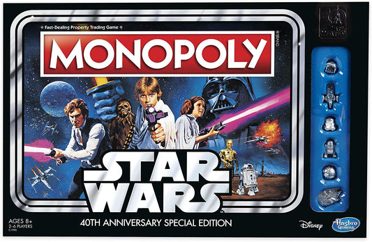 JEU DE SOCIÉTÉ - MONOPOLY - STAR WARS 40TH ANNIVERSARY SPECIAL EDITION - VERSION ANGLAISE